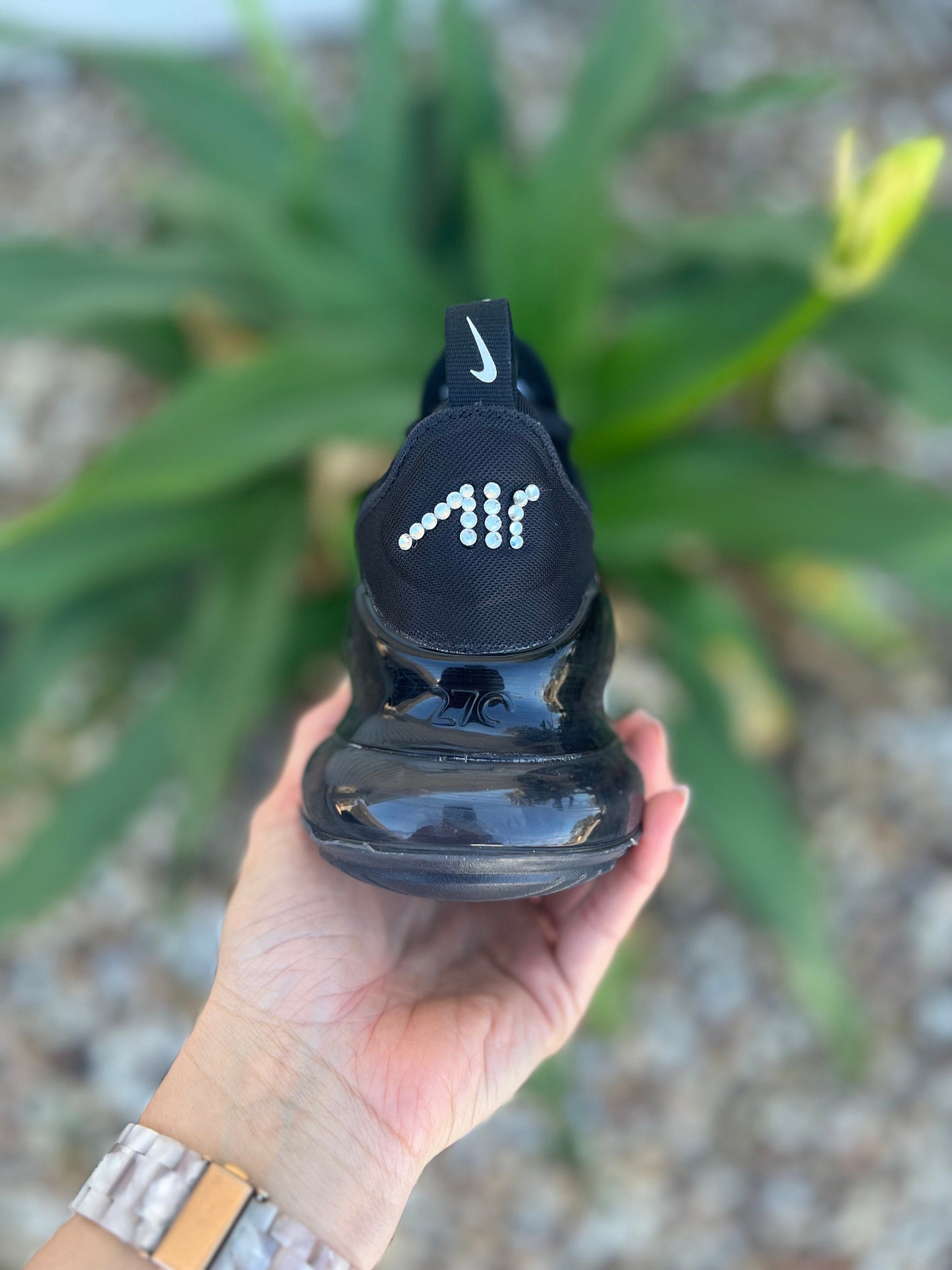 Swarvoski Black nike air max 270 for women