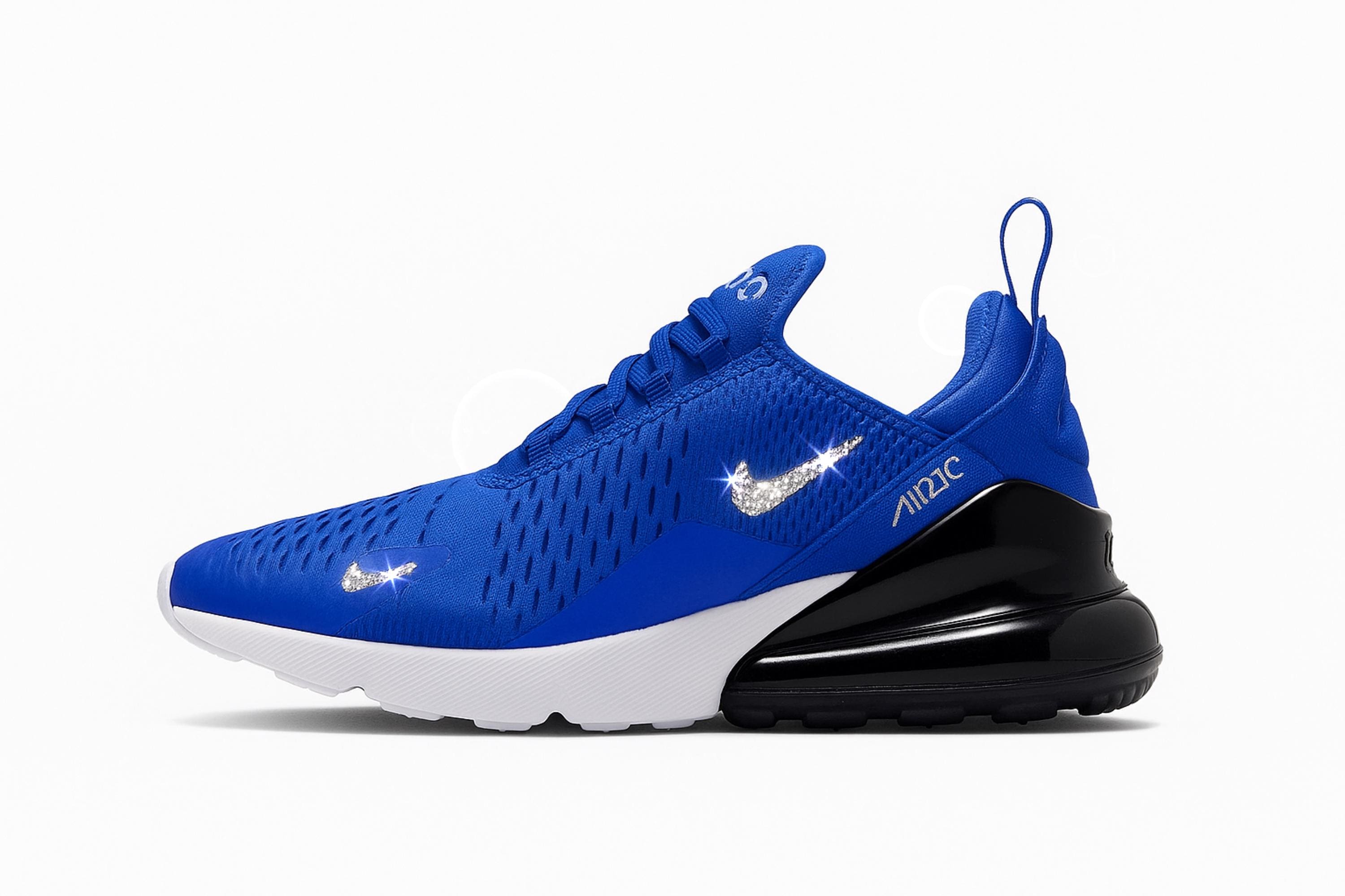 NEW!! Womens bling royal blue AIRMAX 270
