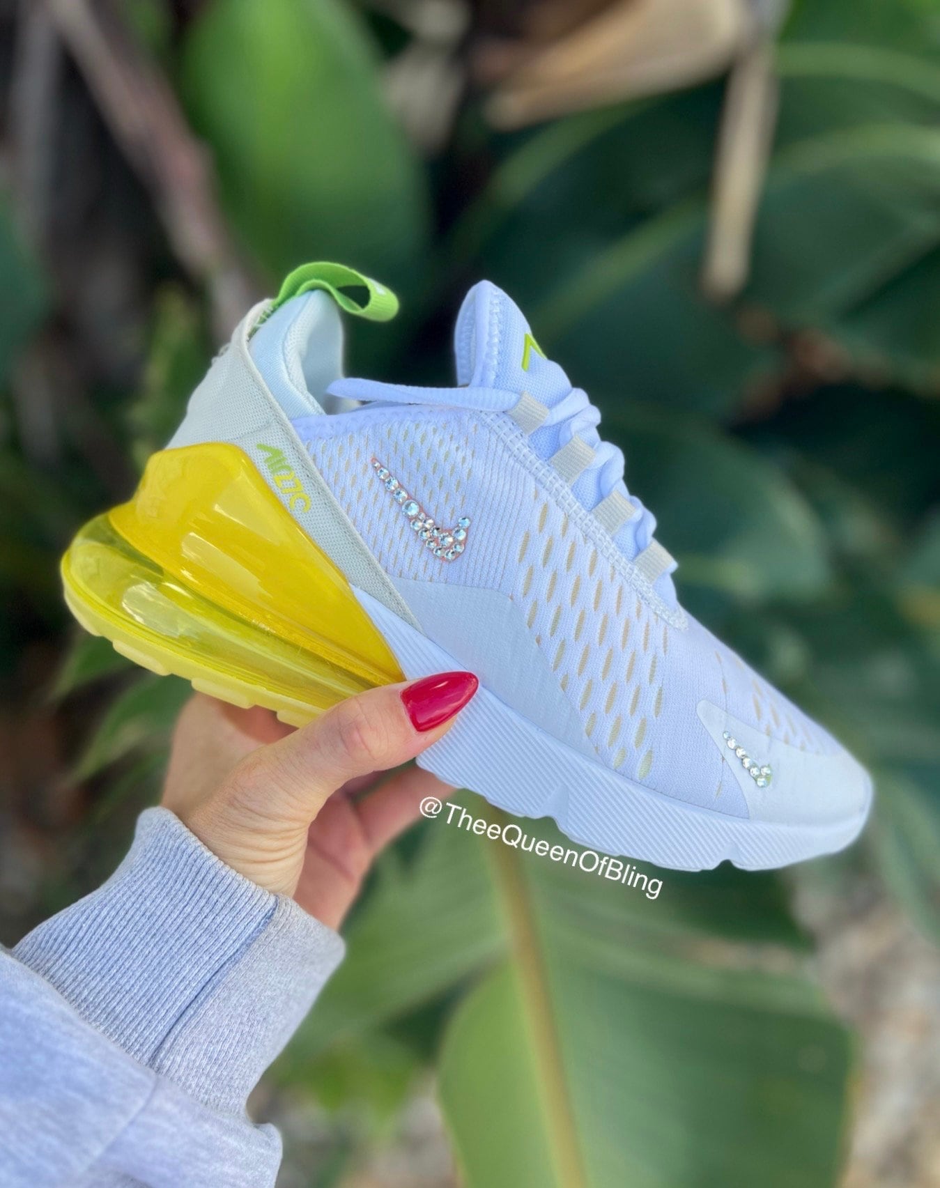 Rare light ultramarine Swarvoski nike air max 270 for women