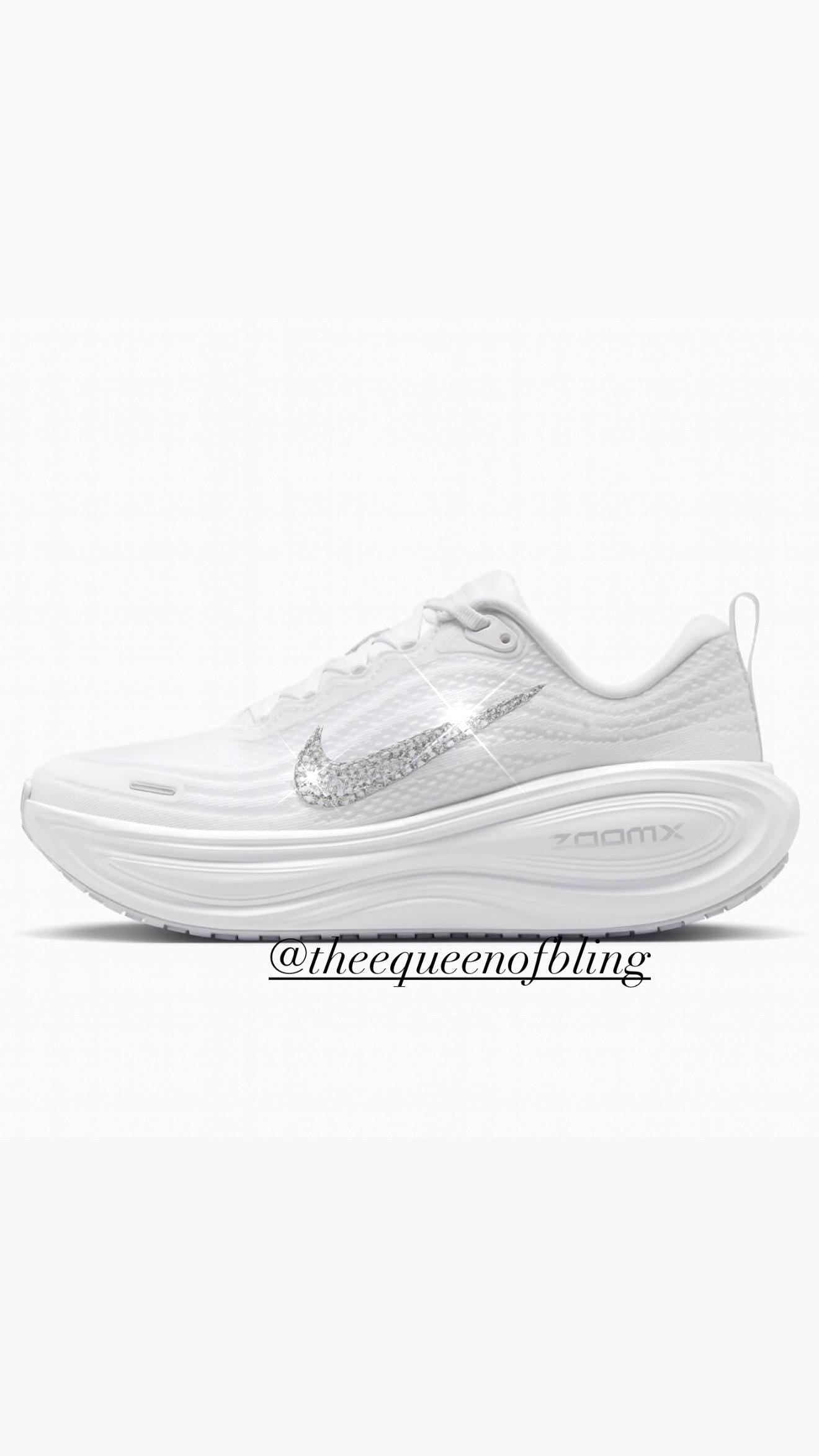 NEW! White Womens Vomero Plus with Swarvoski crystals