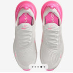 NEW*** Hot Pink bling  womens AIRMAX 270 with Swarvoski crystals