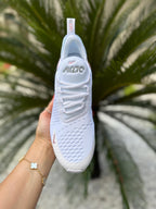 Womens Baby pink AIRMAX 270 with crystals
