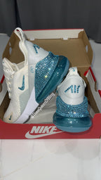 Womens teal bling  AIRMAX 270