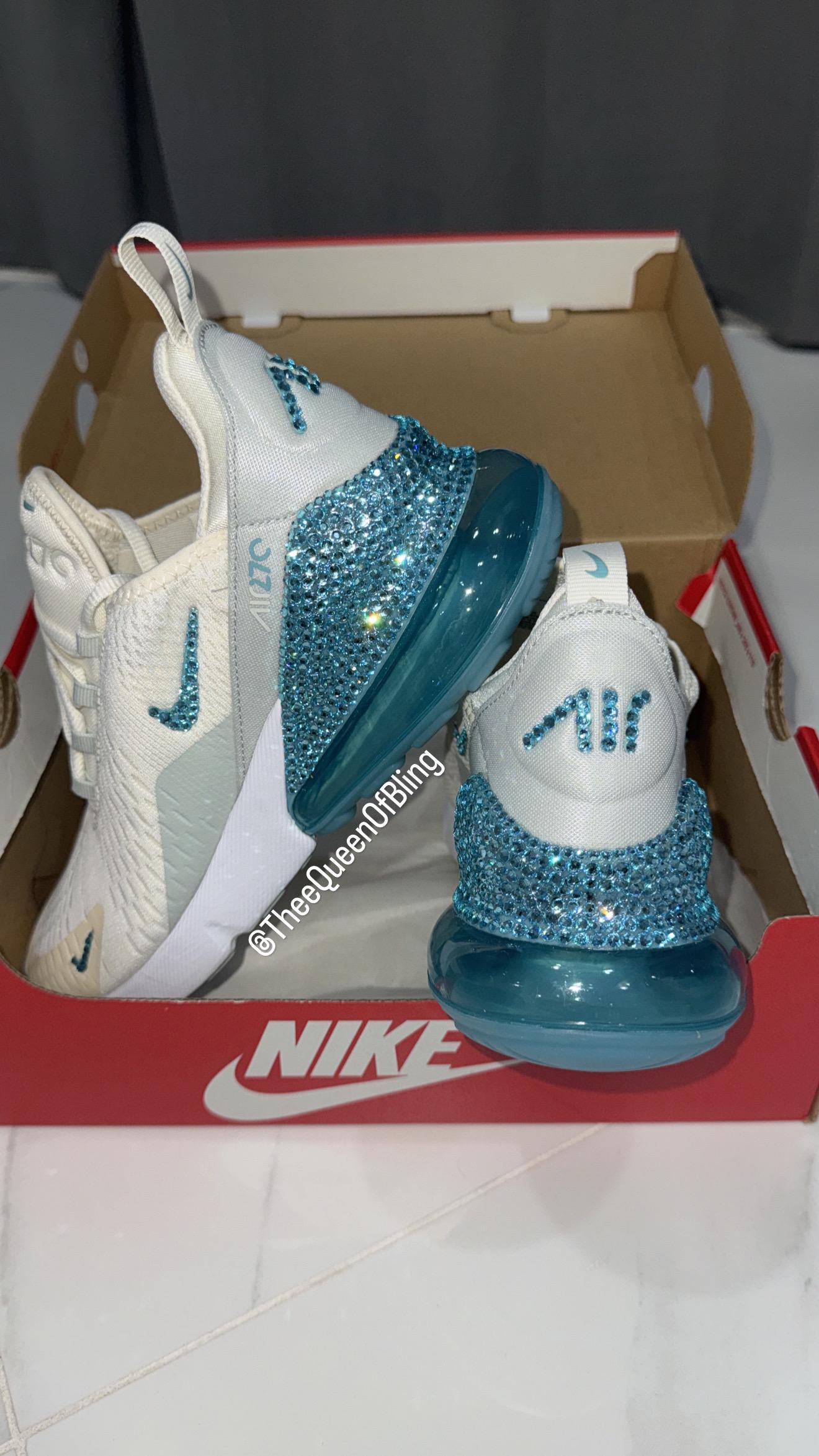 Womens teal bling  AIRMAX 270