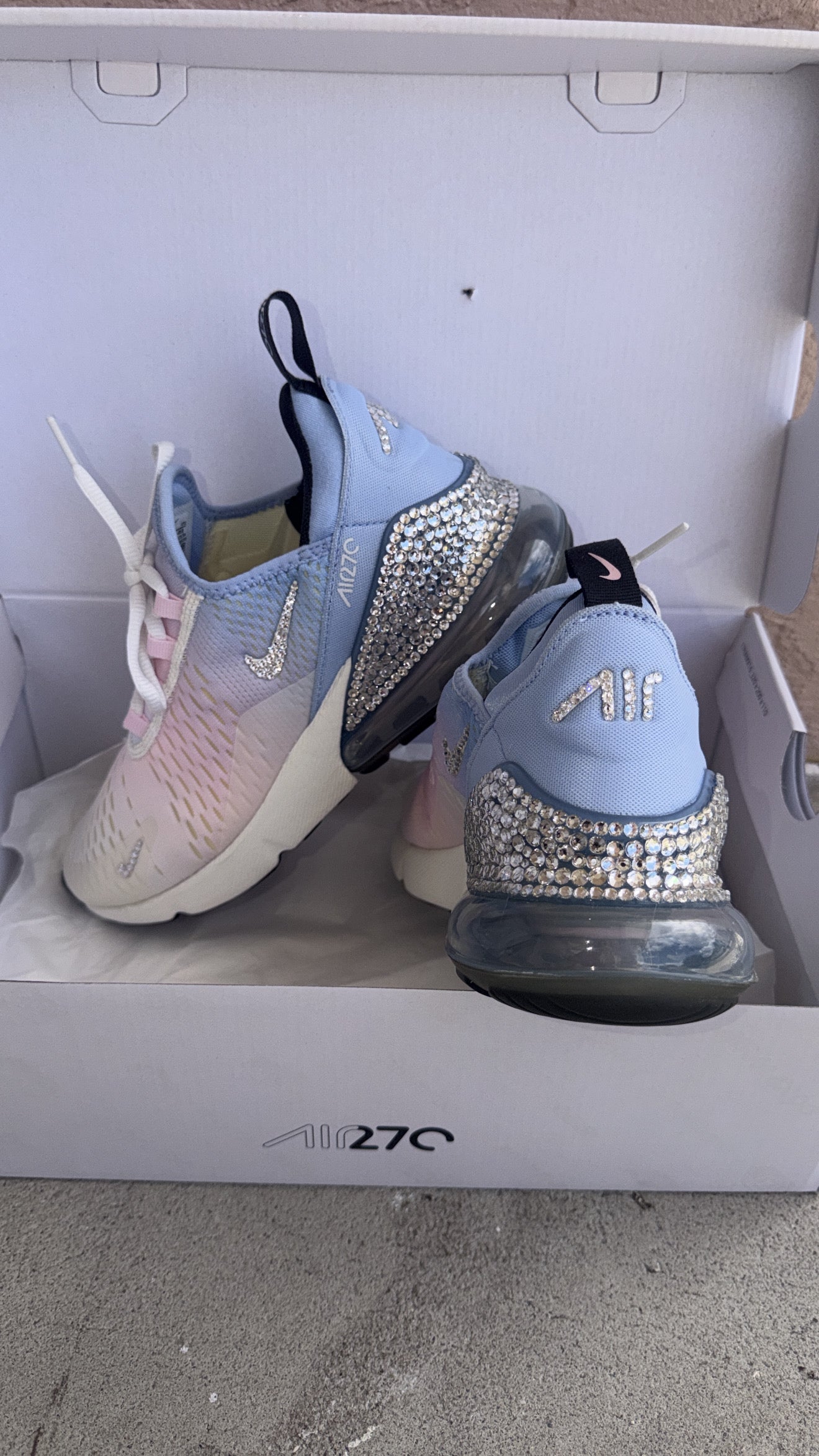 Bling womens AIRMAX 270 with Swarvoski crystals
