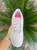 Swarovski Crystal Air Force 1: Pink Bling Sneakers, Size 8.5