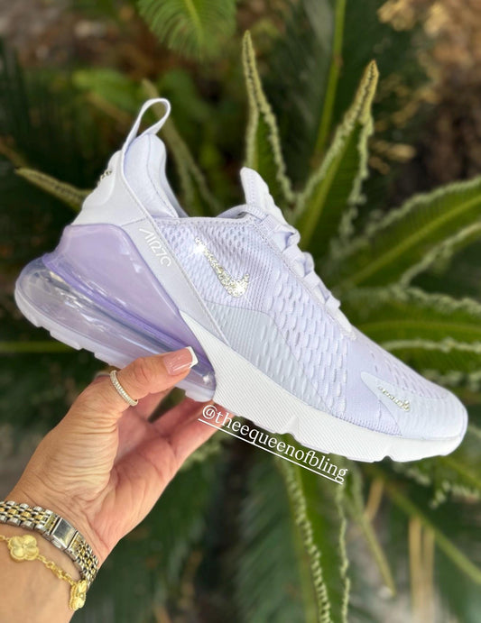 Womens LILAC Swarvoski encrusted air max 270