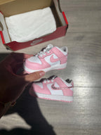 Baby Pink toddler dunks with crystals , 1st birthday shoes, girls 1st birthday outfit
