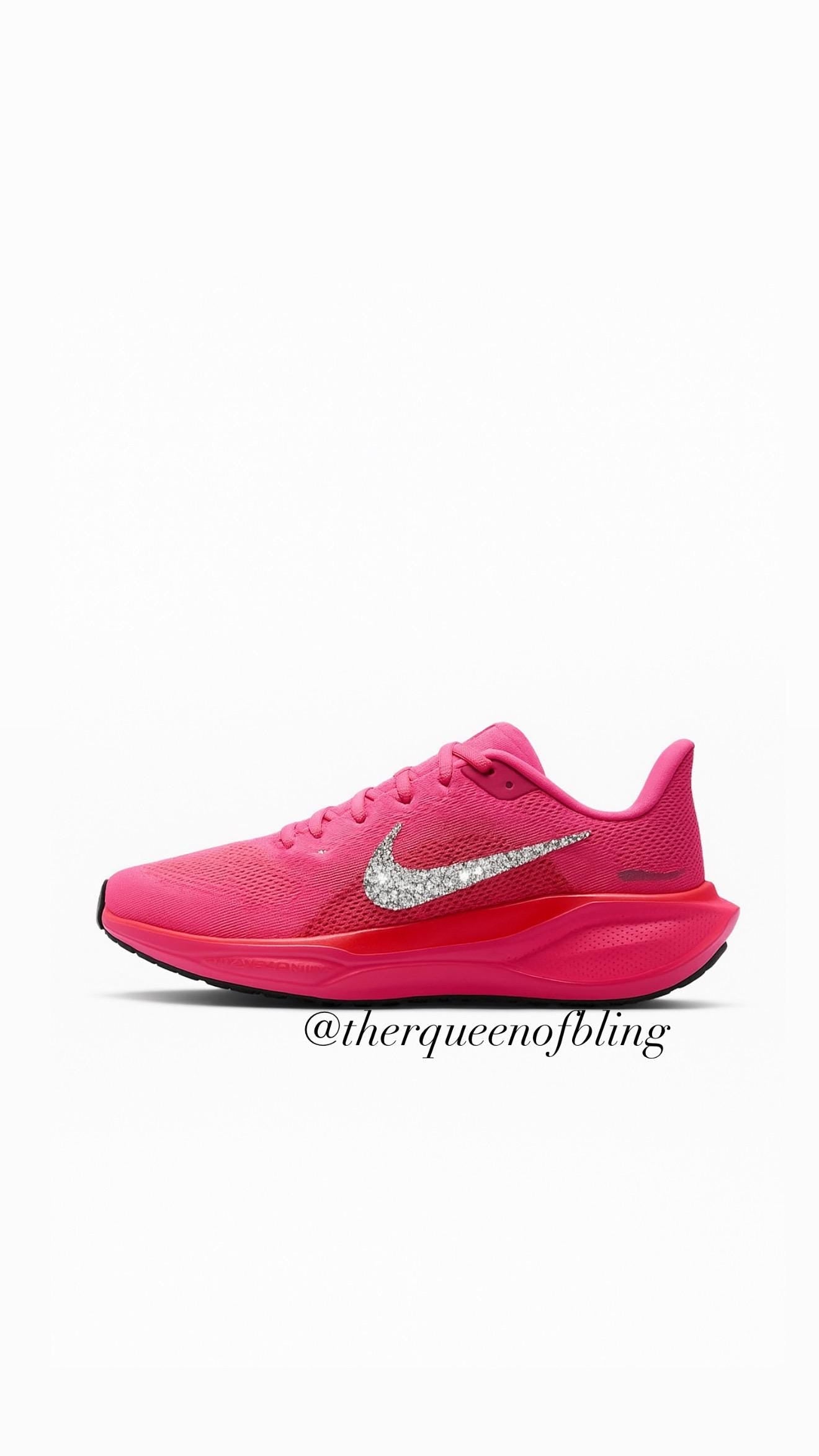 Womens hot pink Swarvoski Pegasus 41