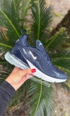 Authentic Navy AIRMAX 270 with Swarvoski crystals