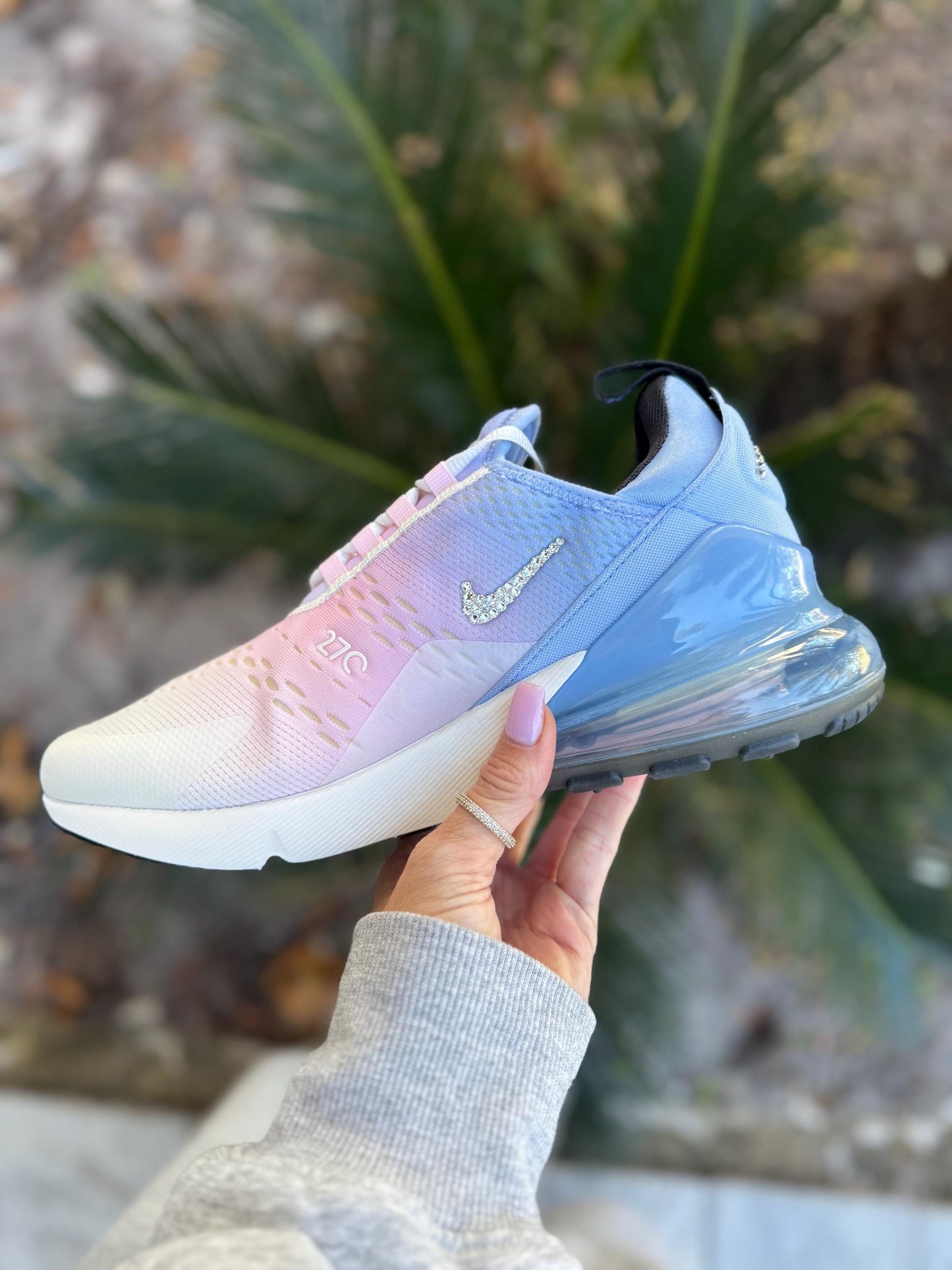 Bling womens AIRMAX 270 with Swarvoski crystals Size 9 ready to ship!