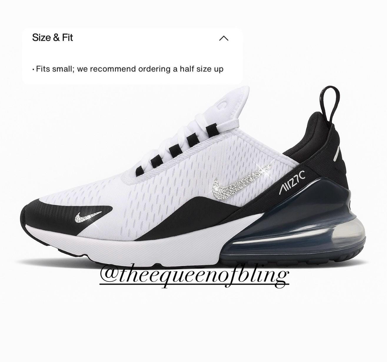 NEW!! Bling womens AIRMAX 270 with Swarvoski crystals
