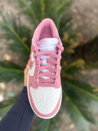 Womens pink dunk low with Swarovski crystals