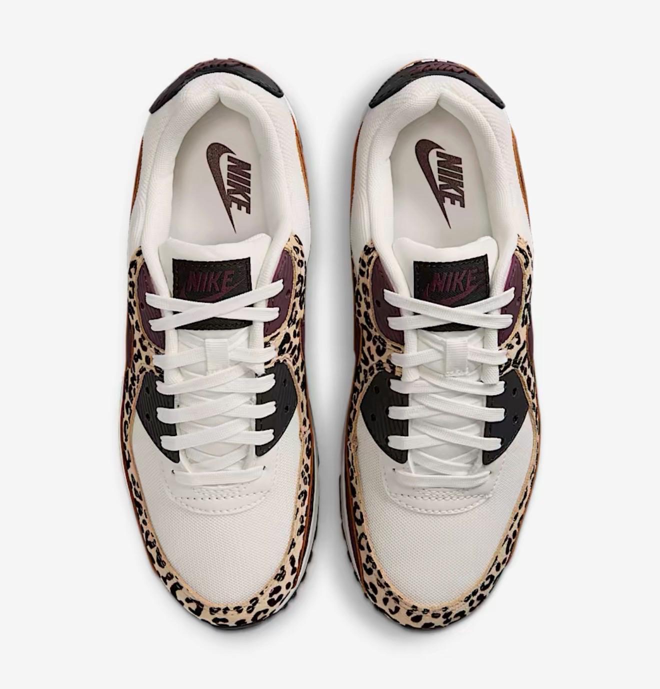 RARE Swarvoski  air max 90 women- black sail/burgundy crush