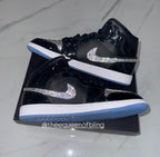 Womens Swarvoski Air Jordan 1 Mid shoes