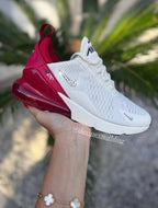 RARE Womens Bling Sail Gym Red AIRMAX 270