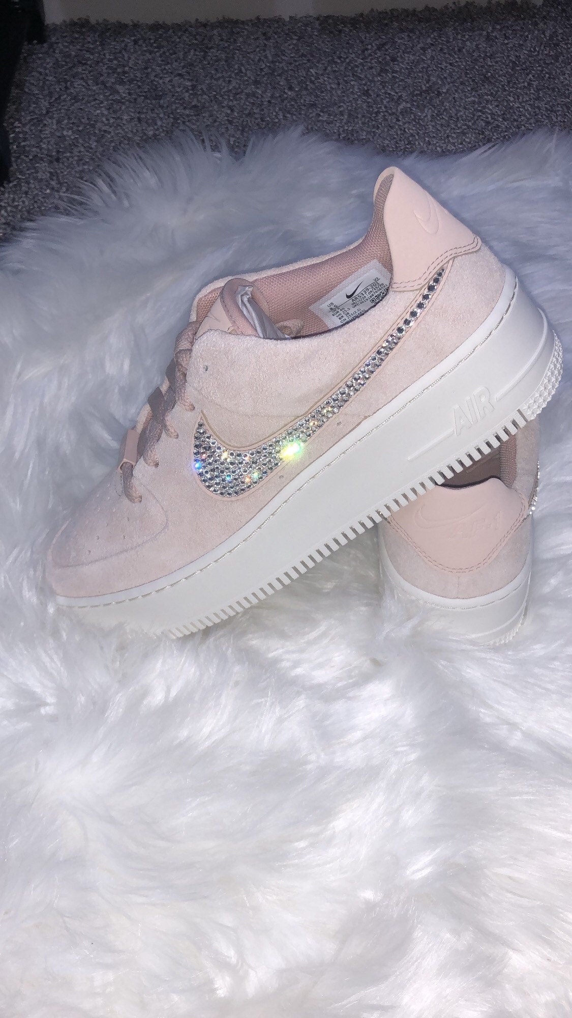 Womens Nike Airforce 1 Sage Low, Swarovski Crystal Detail