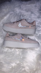 Womens Nike Airforce 1 Sage Low, Swarovski Crystal Detail