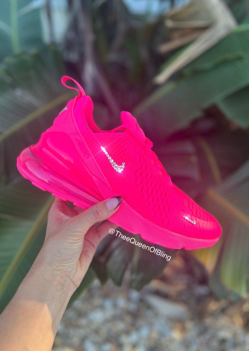 RARE hyperpink Swarvoski nike air max 270 for women