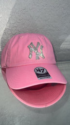 Womens New York Yankees hat with Swarovski crystals