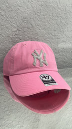 Womens New York Yankees hat with Swarovski crystals