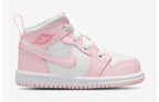Bling pink and white toddler/kids/womens Jordan 1 mids