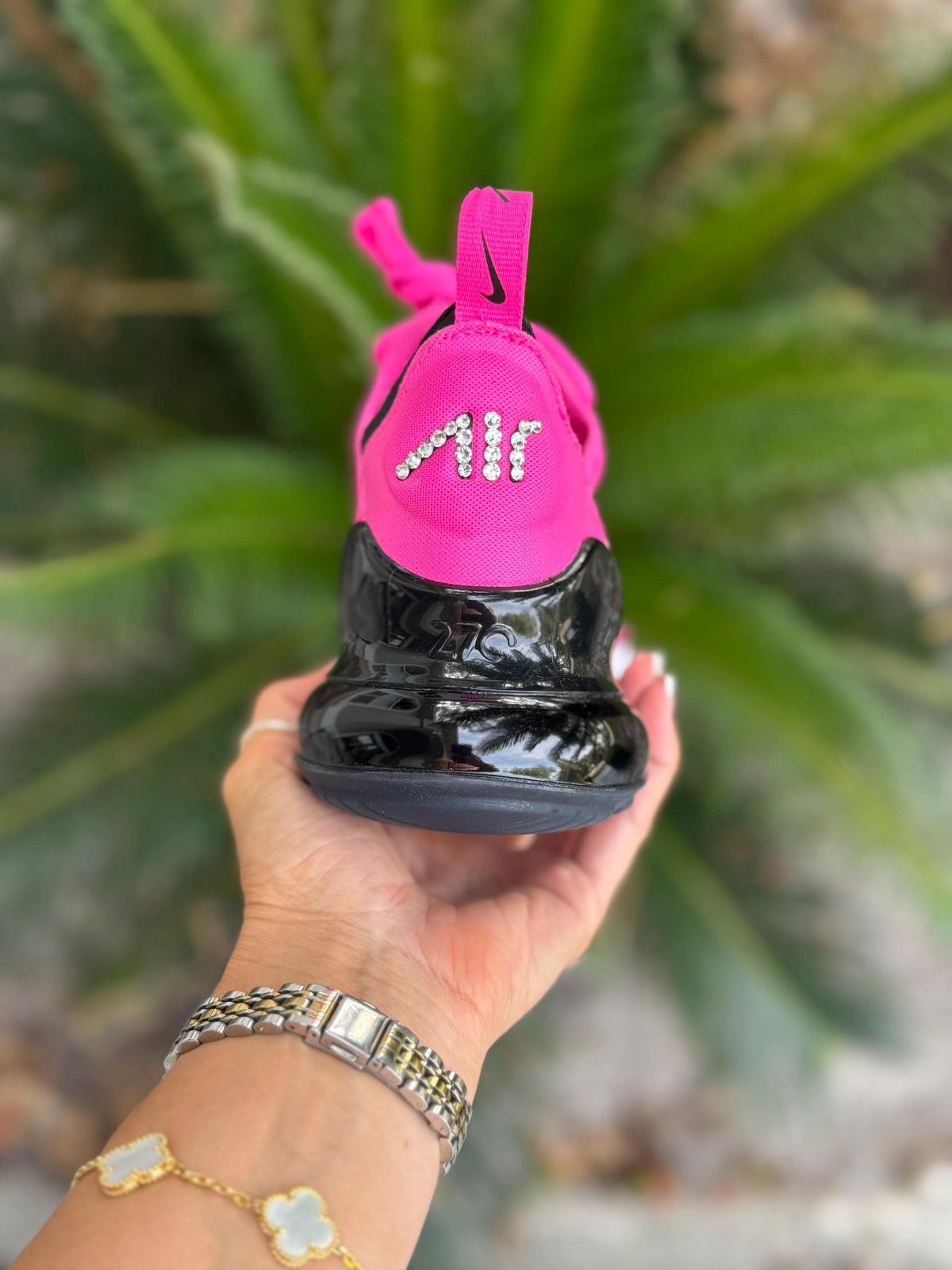 Rare! Girls/Women bling hot pink AIRMAX 270