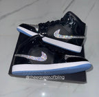 Womens Swarvoski Air Jordan 1 Mid shoes