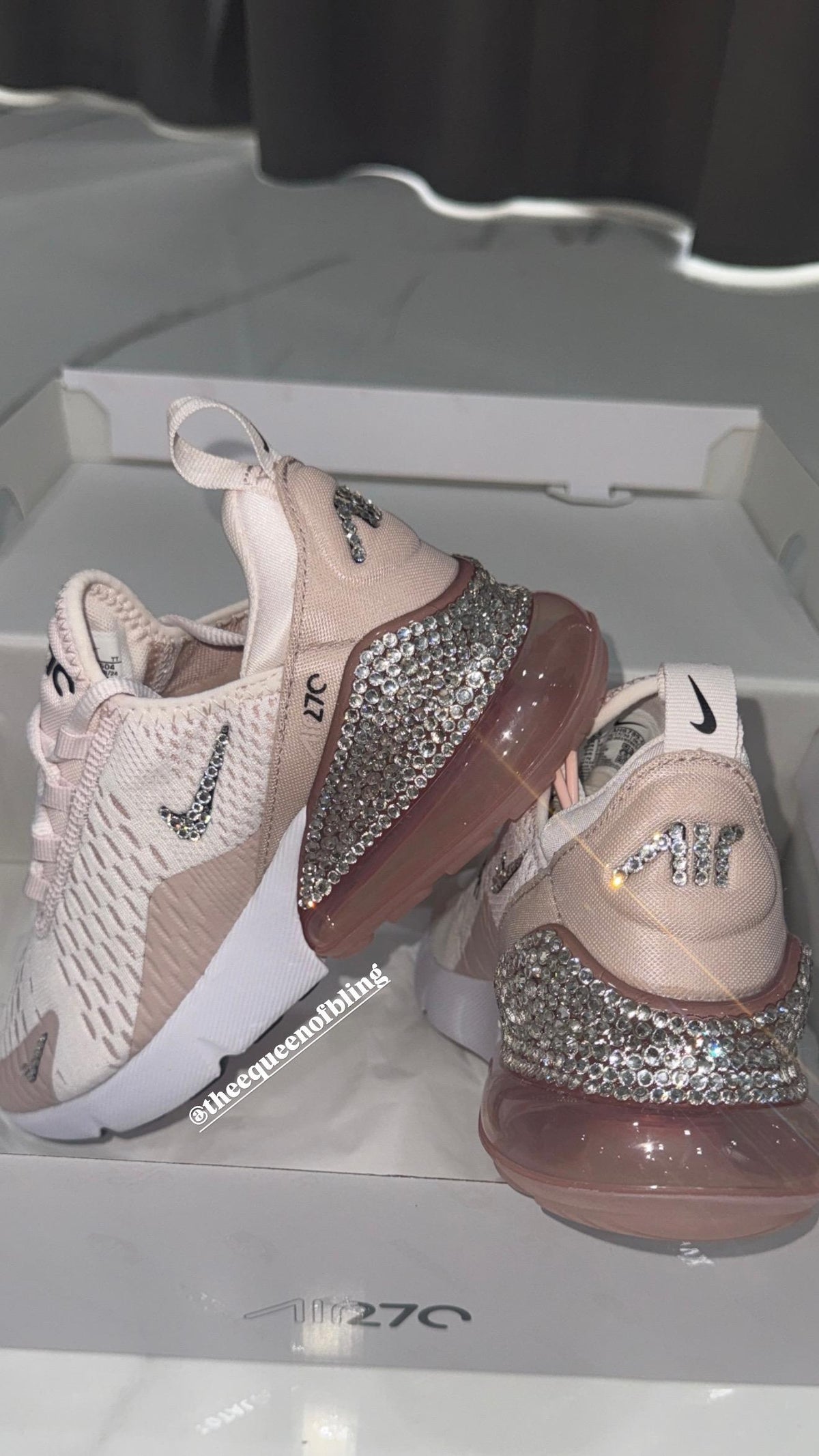 Swarvoski nike air max 270 for women