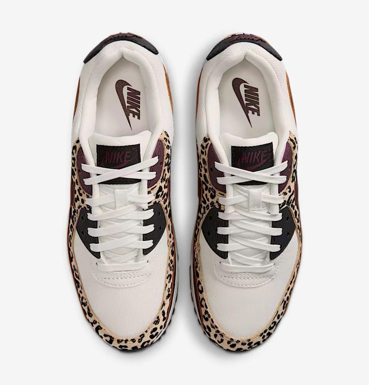 RARE Swarvoski  air max 90 women- black sail/burgundy crush