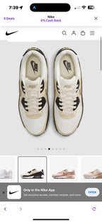 Rare! Custom bling air max 90 for women sail/ Desert Khaki