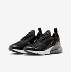 Black and gold womens AIRMAX 270 with gold Swarvoski crystals