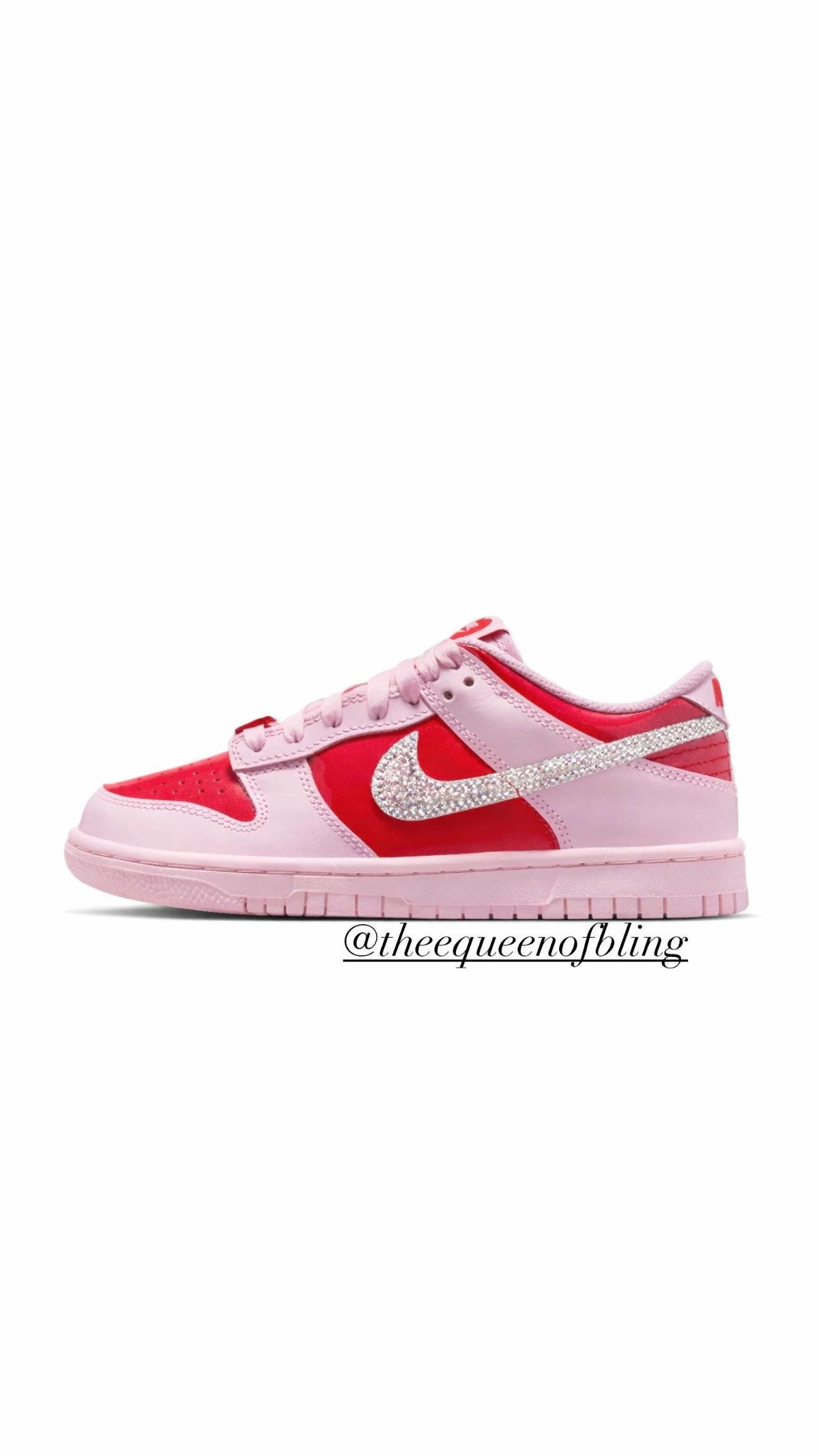 Womens dunks with Swarvoski crystals