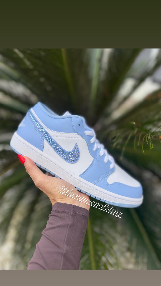 Womens Air Jordan 1 with Swarovski crystals Main Image