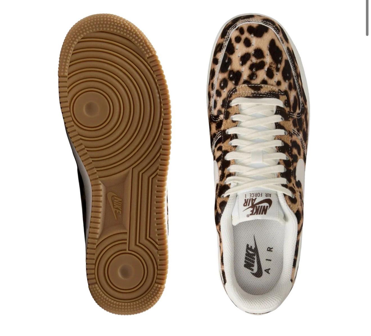 Womens leopard airforce 1 with Swarvoski crystals