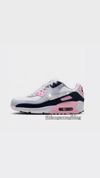 New!  Swarvoski  pink and grey Air Max 90