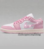 New! Womens Air Jordan 1 low with  Swarovski crystals