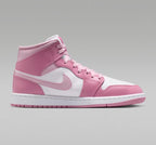 New! Womens Air Jordan 1 mid with Swarovski crystals