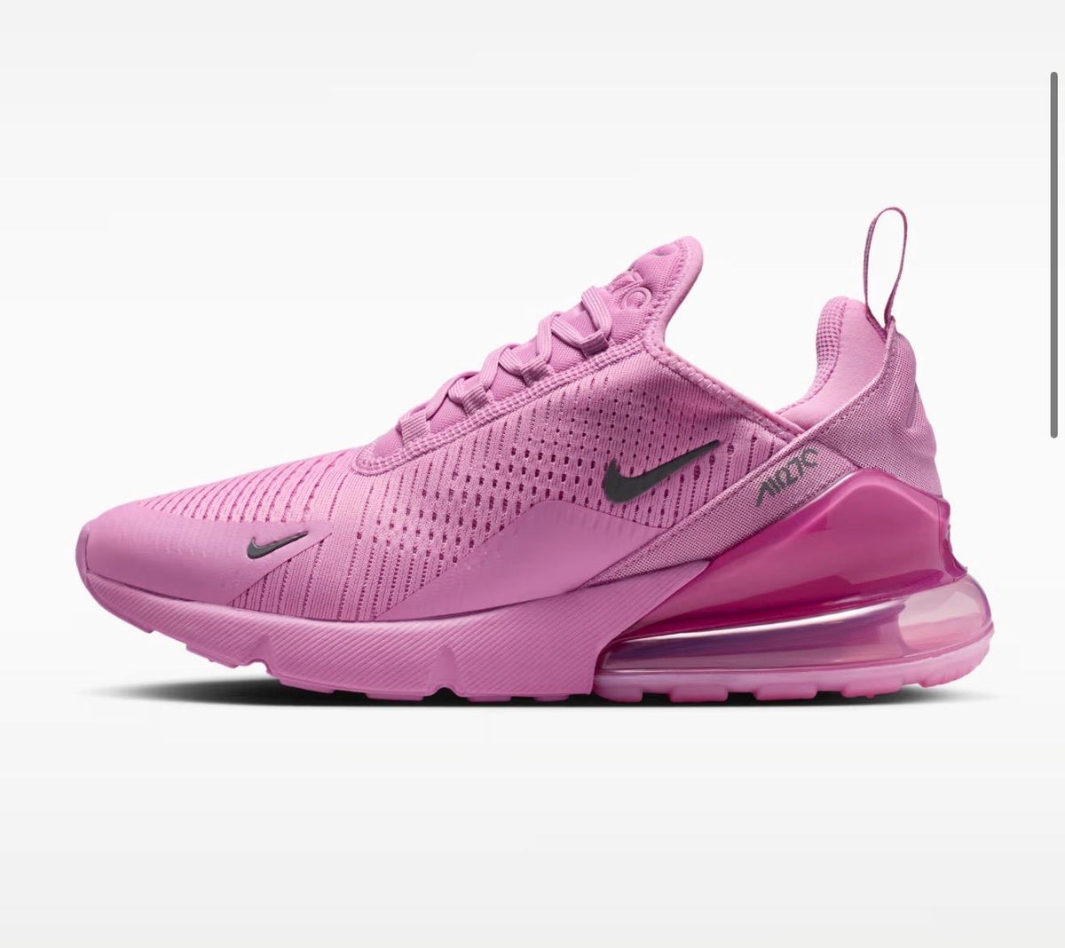 Womens light magenta AIRMAX 270 with Swarvoski crystals