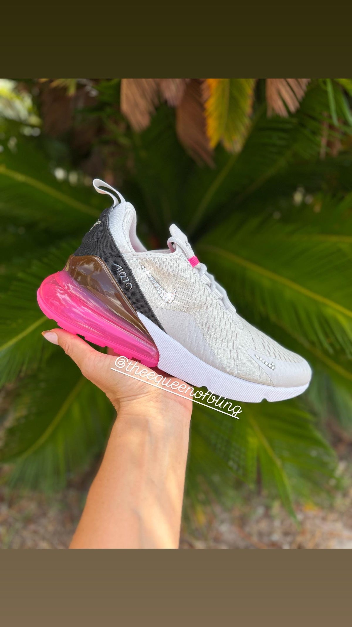 RARE* bling  womens AIRMAX 270 with Swarvoski crystals