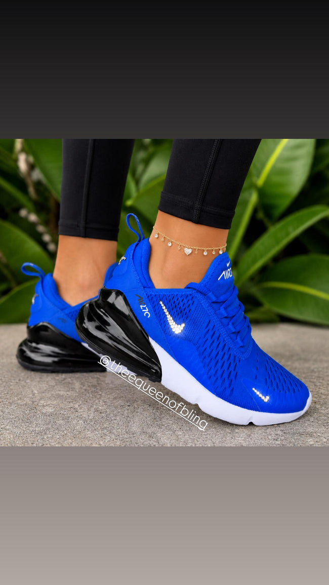NEW!! Womens bling royal blue AIRMAX 270 Hover Image