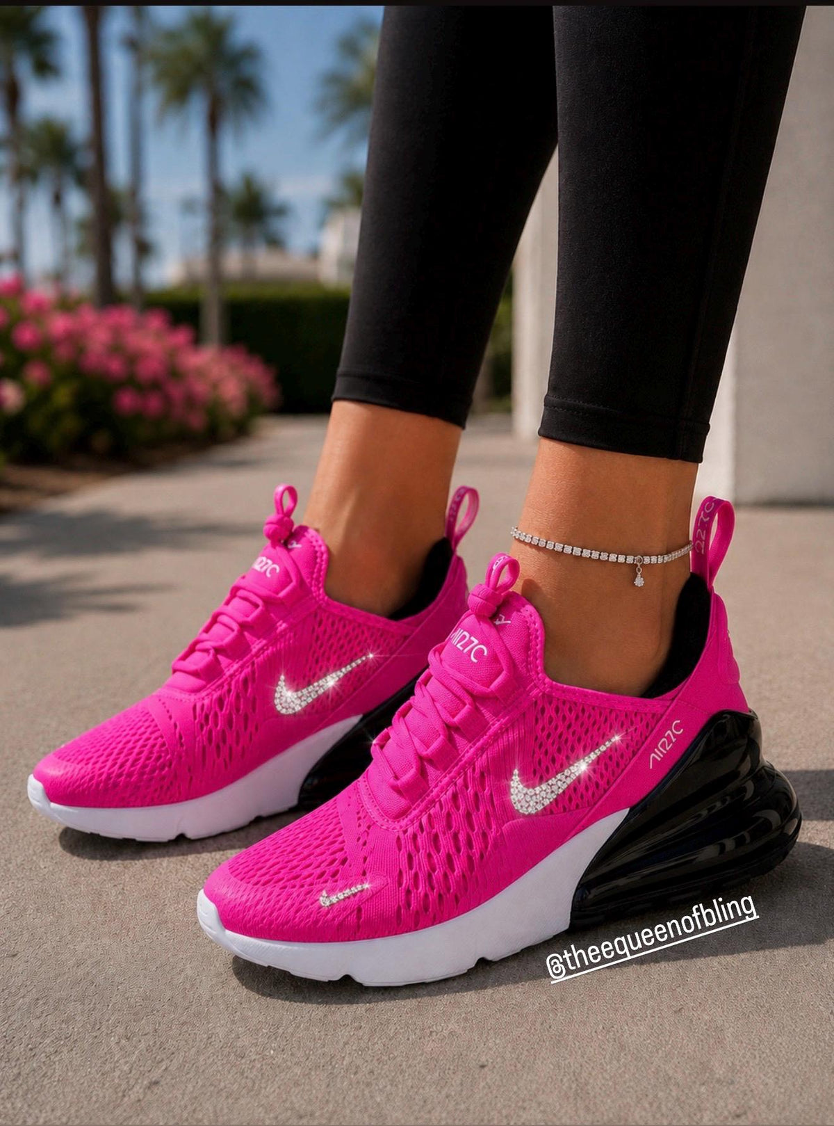 Rare! Girls/Women bling hot pink AIRMAX 270