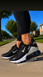 Swarvoski Black nike air max 270 for women