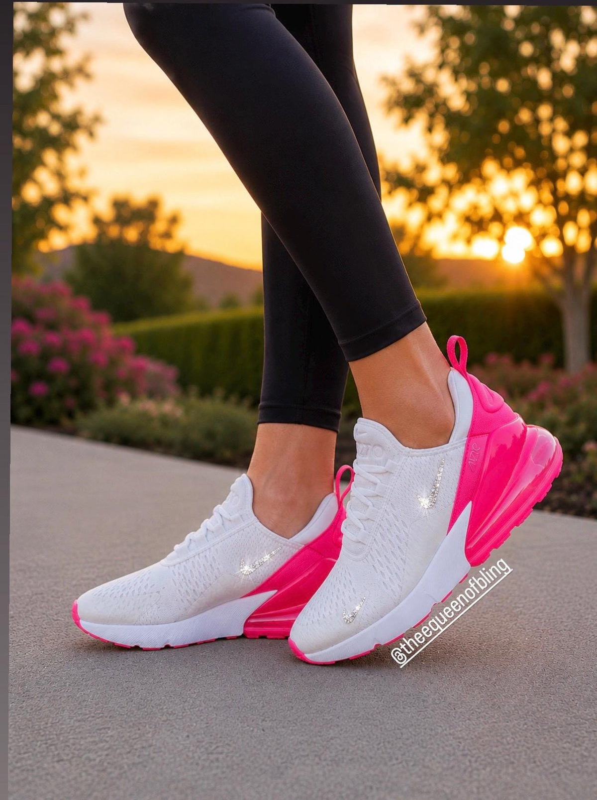 NEW*** Hot Pink bling  womens AIRMAX 270