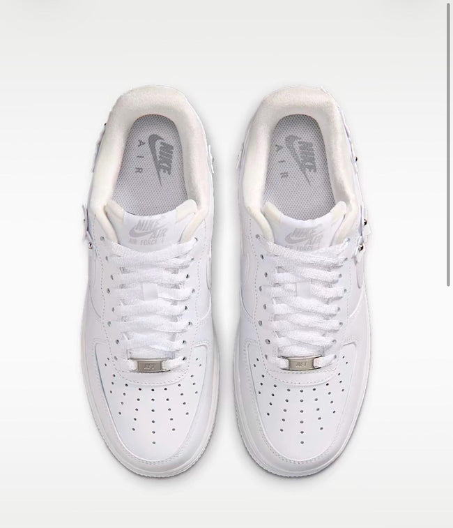 Womens bling Air Force 1 with Swarovski Crystal Accents and florettes Main Image