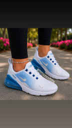 Womens blue bling AIRMAX 270 with  crystals
