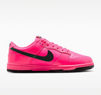 Womens hot pink and black dunks with Swarovski crystals