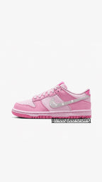 Custom bling  pink dunks with Swarvoski crystals