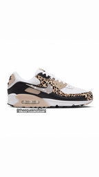 Womens leopard air max 90 with  crystals