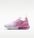 Custom pink and white AIRMAX 270 with Swarvoski crystals